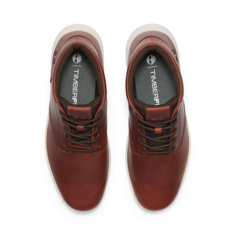 Zapatillas Parker Street Mid Hombre Rust Full Grain