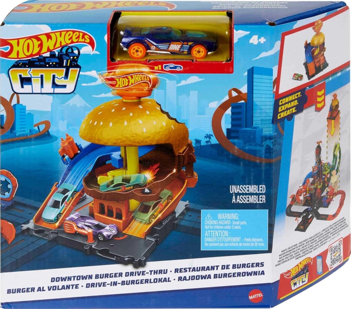 Hot Wheels autoservicio de hamburguesa 