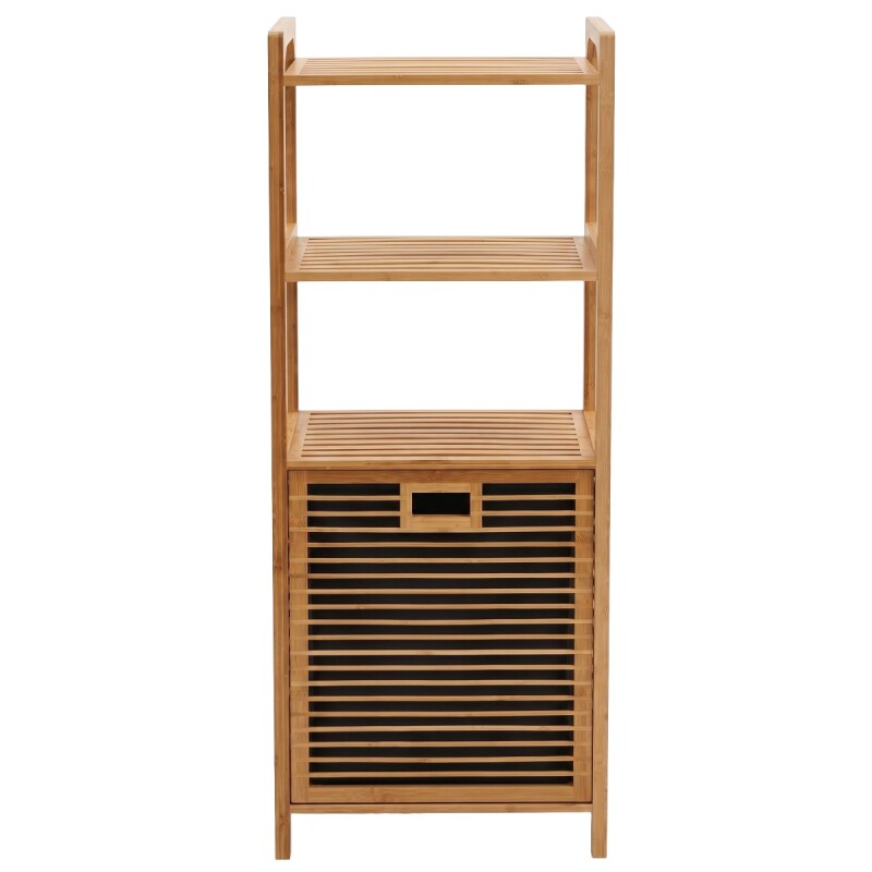 ESTANTE ORG BEIGE C/CESTA GRIS 3 NIV Unica