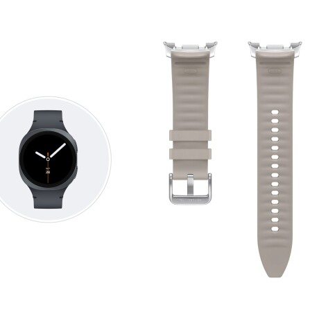 Correa Samsung Hybrid Band (S/M/L) para Galaxy Watch8 Taupe