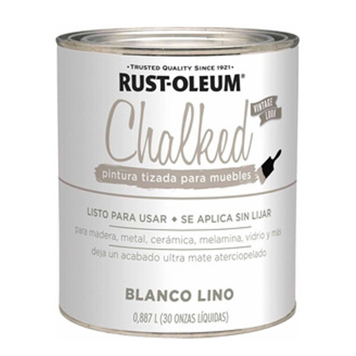 BROCHABLE RUST OLEUM TIZADO BLANCO LINO 0.887 - N/a 