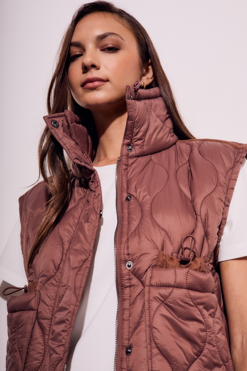 Chaleco Reversible Marrón