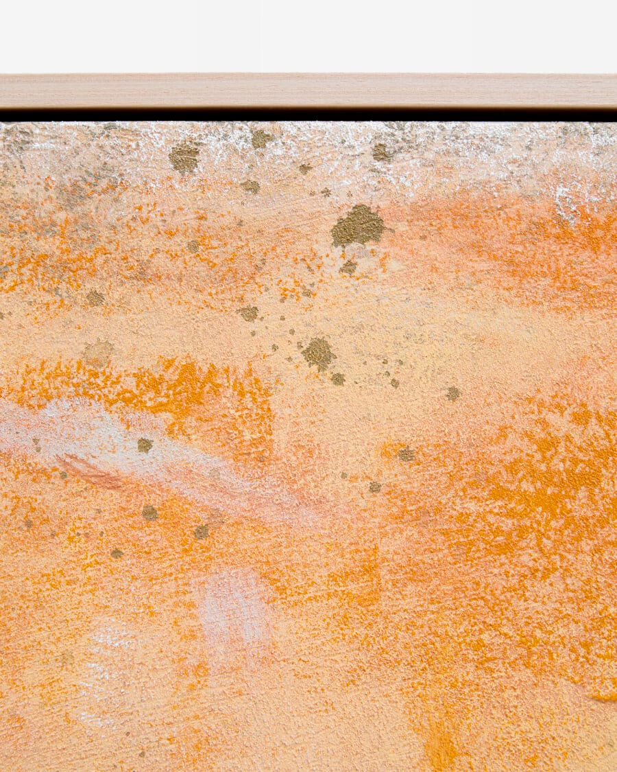 Cuadro abstracto Selnar amarillo 182 x 47 cm