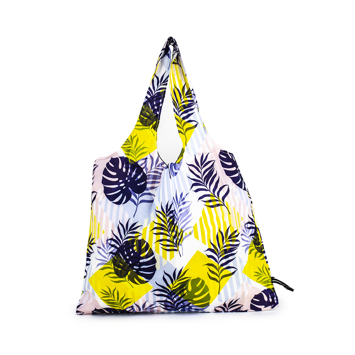 Bolsa Reutilizable Plantas Azul Y Amarillo 