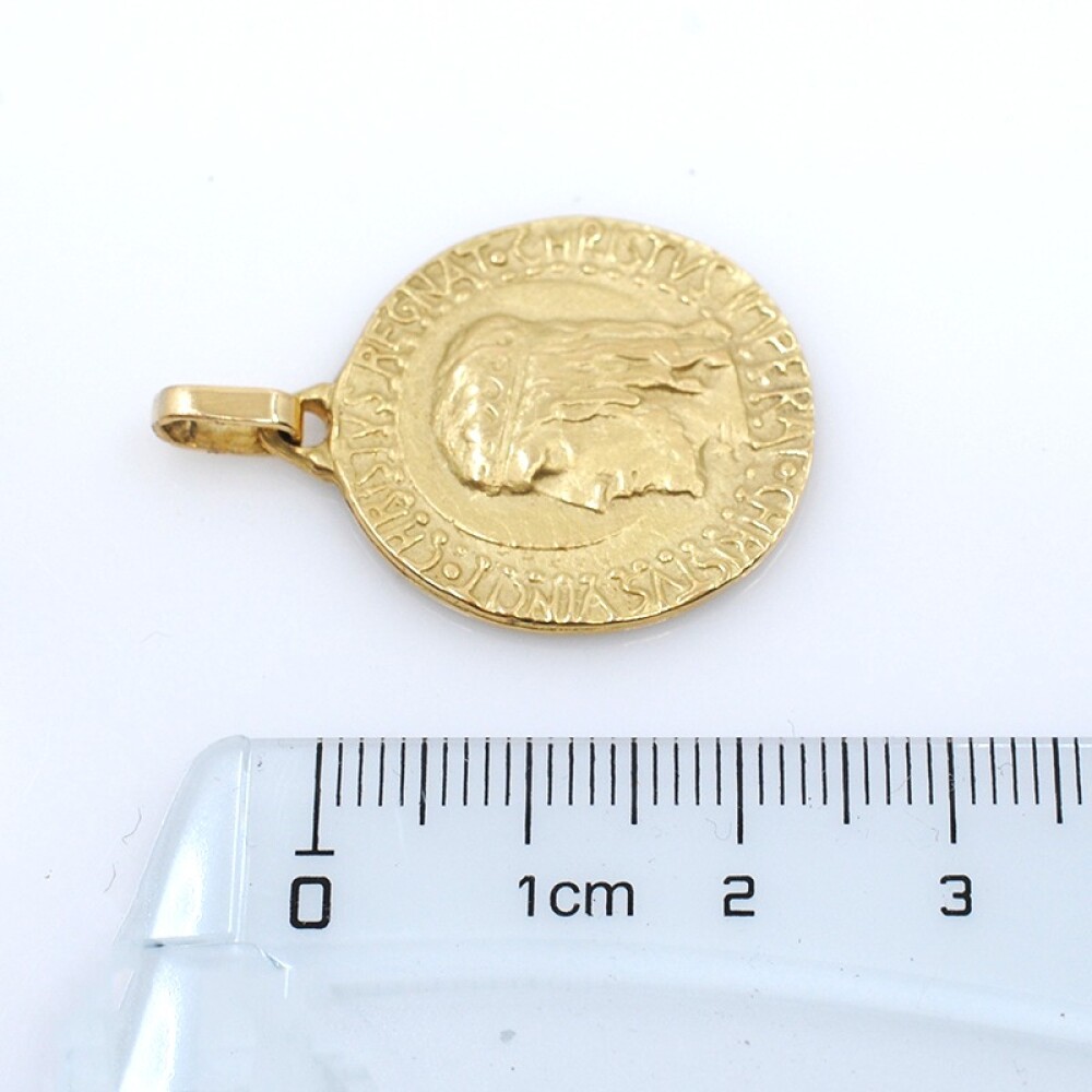 Medalla en oro 18k de Cristo Antiguo. Diámetro 23mm Medalla en oro 18k de Cristo Antiguo. Diámetro 23mm