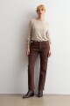 Pantalón recto Amy chocolate