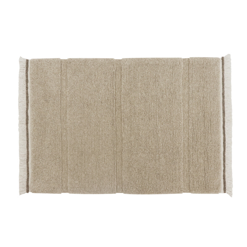 Alfombra lavable de lana Steppe Beige - L