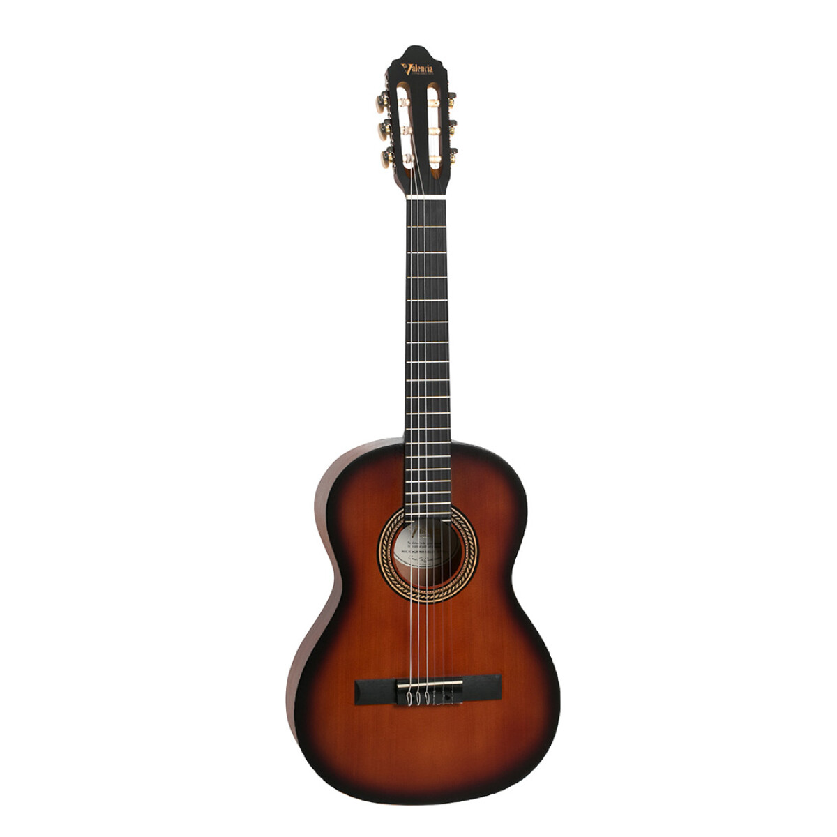 Guitarra Clásica Valencia Vc203 3/4 Sunburst 