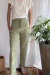 Pantalón chupin bambú Verde agua