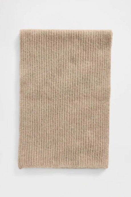 Bufanda Cozy Rib Mujer Flannel Taupe