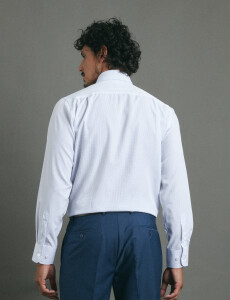 012679 CAMISA HARRINGTON LABEL Blanco/azul