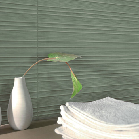 Ceramica Verde Mate Decorada 25X76Cm Pared GAMAS DE VERDE