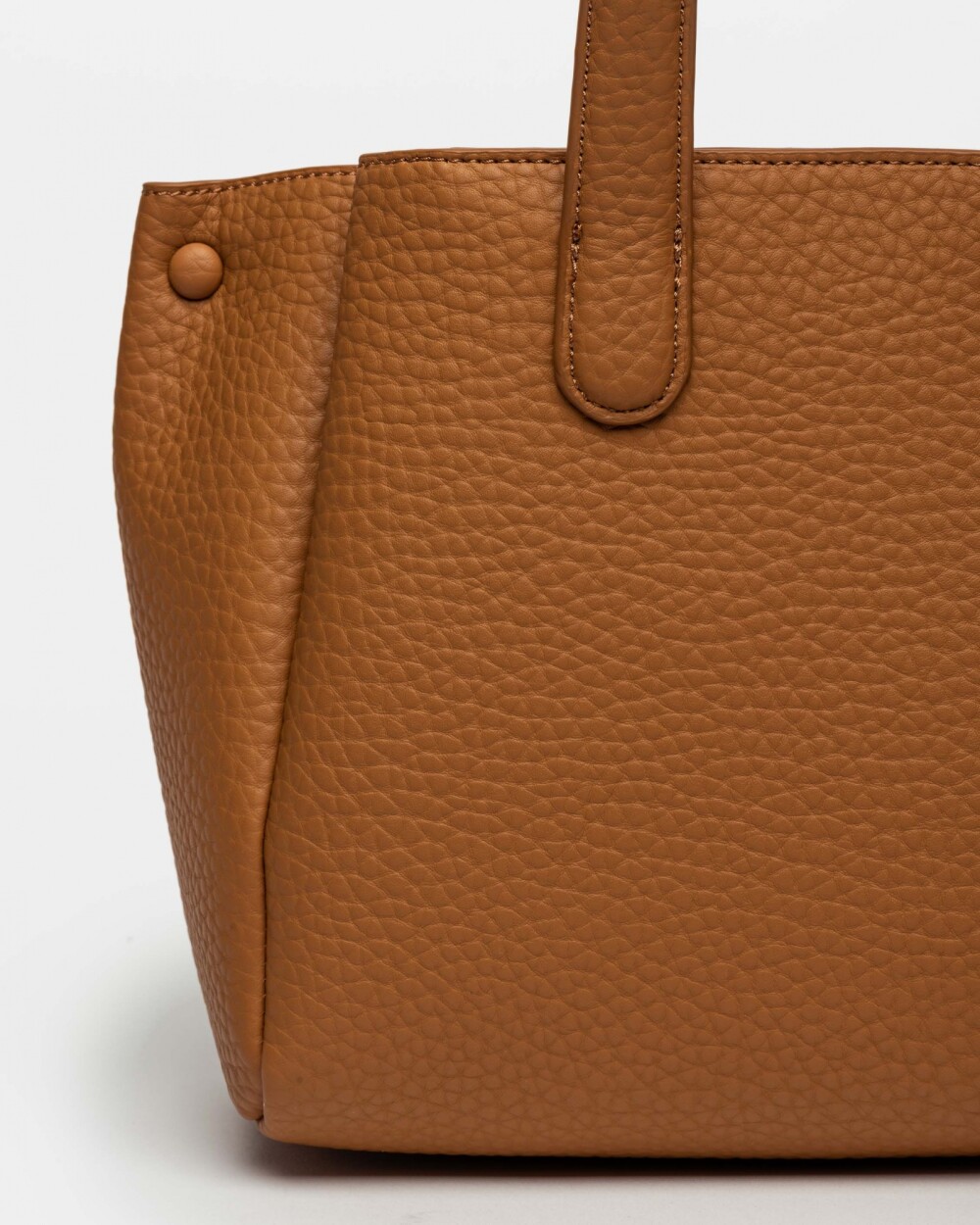 Cartera Al Hombro Erin En Efecto Cuero Graneado Cuoio