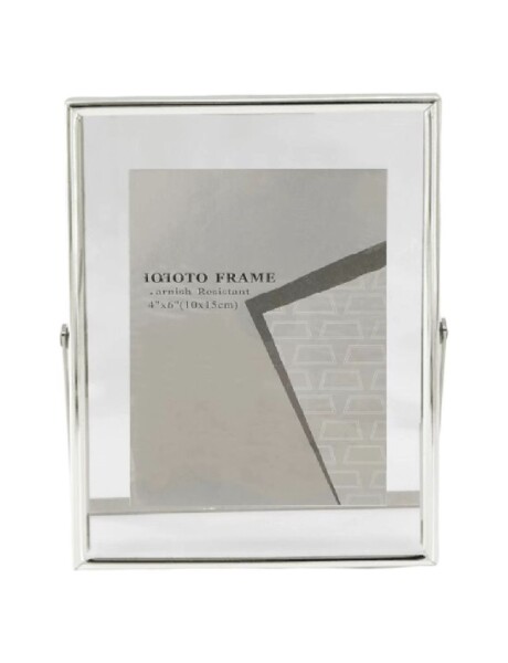 PORTARRETRATO VIDRIO/METAL 10x15CM PLATEADO PORTARRETRATO VIDRIO/METAL 10x15CM PLATEADO