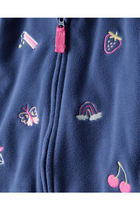 Set tres piezas, campera de micropolar, pantalón y body de algodón Sin color