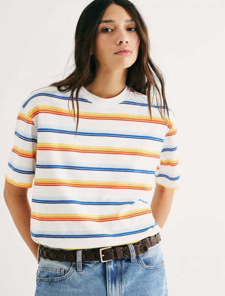 CAMISETA DE RAYAS AMARILLO