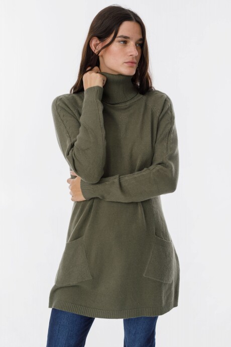 Sweater Pocket Verde Militar