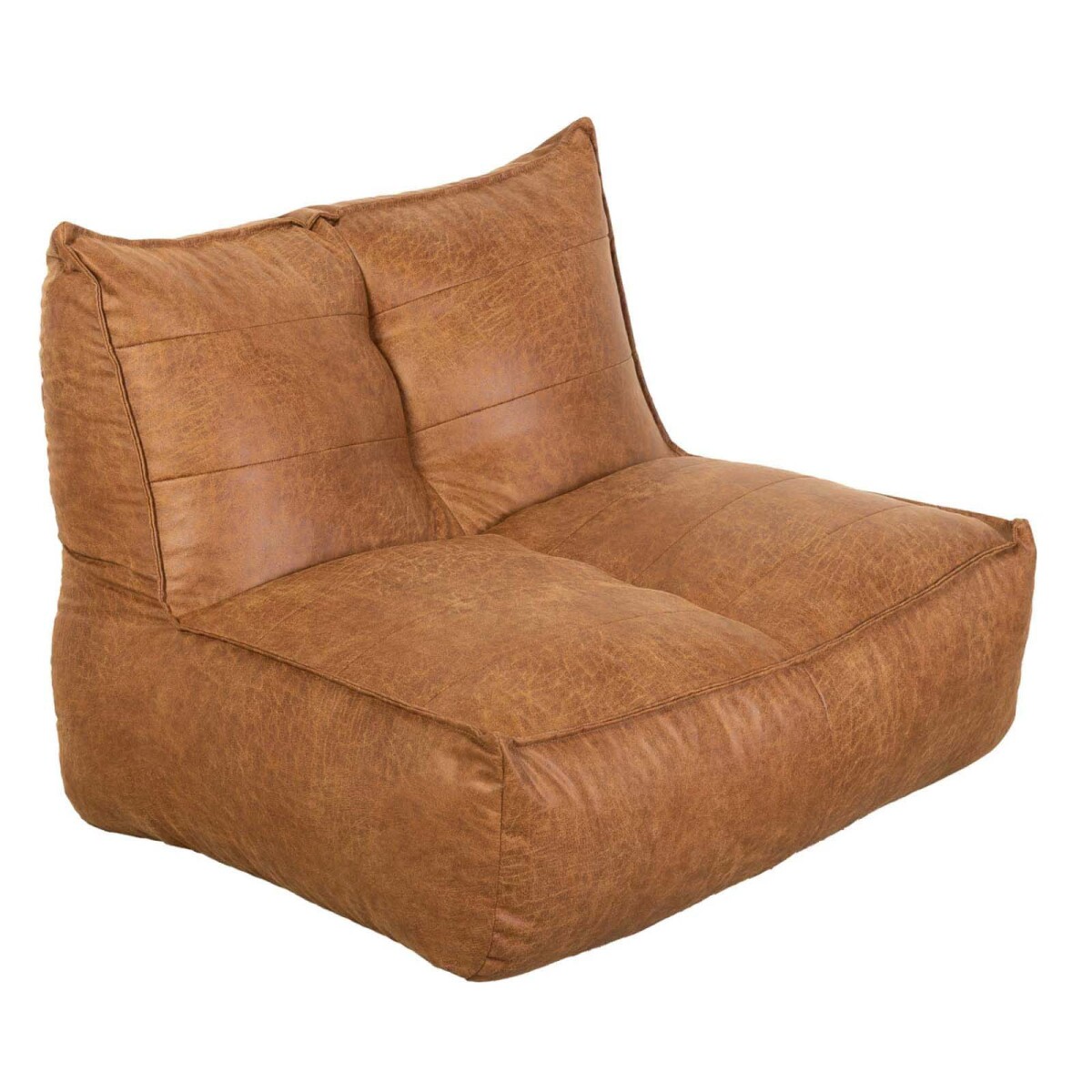 SOFÁ MODULAR - SIMIL-CUERO MARRON ALICE CAMEL 