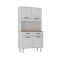 Kit mueble de cocina Pop Plus 4 puertas 2 cajones Blanco
