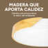 Plafón Led Techo 30cm Metal Madera Luz Fría 24w Moderno Ax Color Blanco