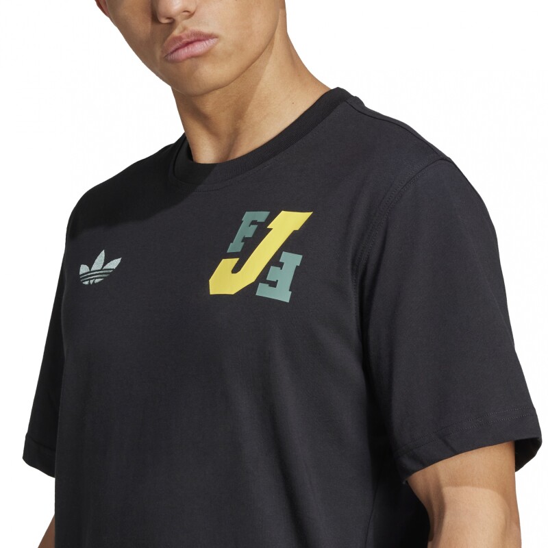 REMERA adidas JAMAICA VRCT Black & Yellow