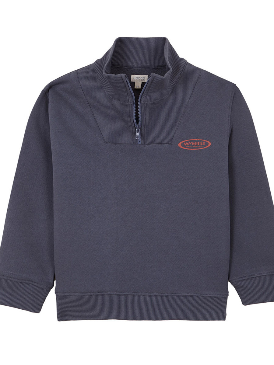 Sudadera Rayas Con Crema Azul Pato