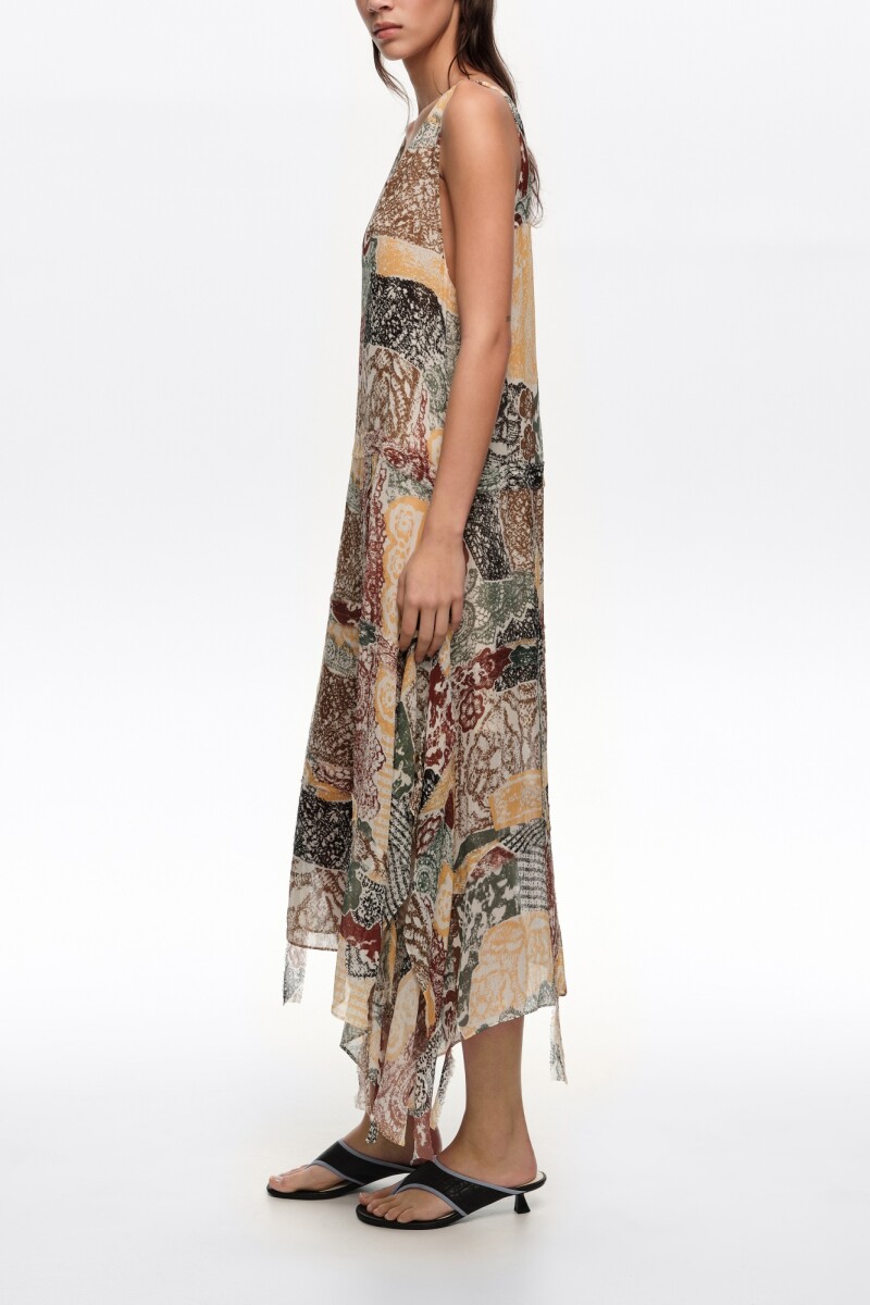 VESTIDO ENCAJE Marfil