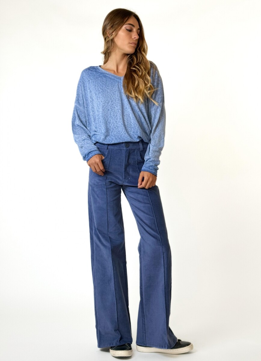 PANTALON PANA LISA FIORENZA - AZUL 
