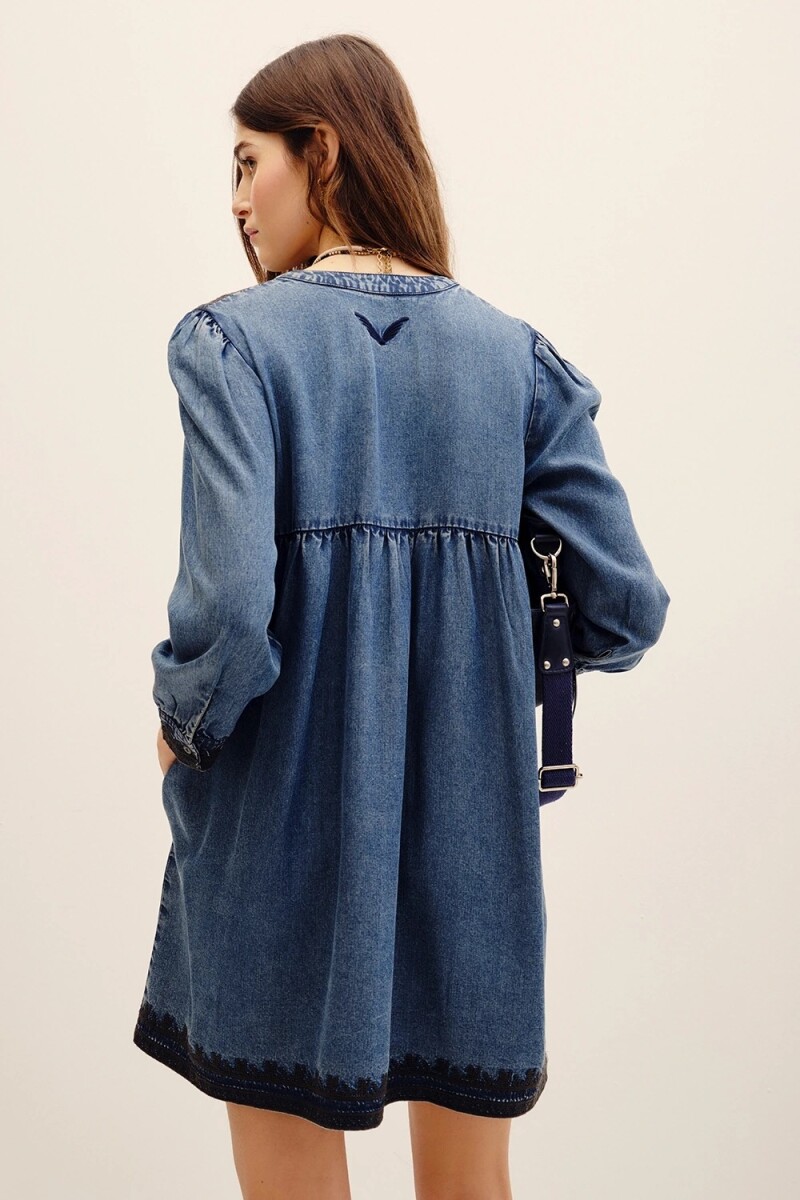 VESTIDO SUKI TENCEL Azul