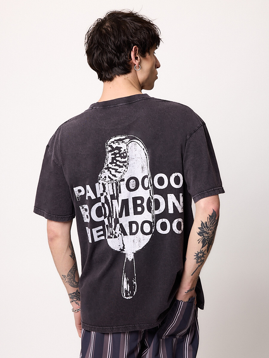 T-SHIRT M/C PALITO DIXIE Negro
