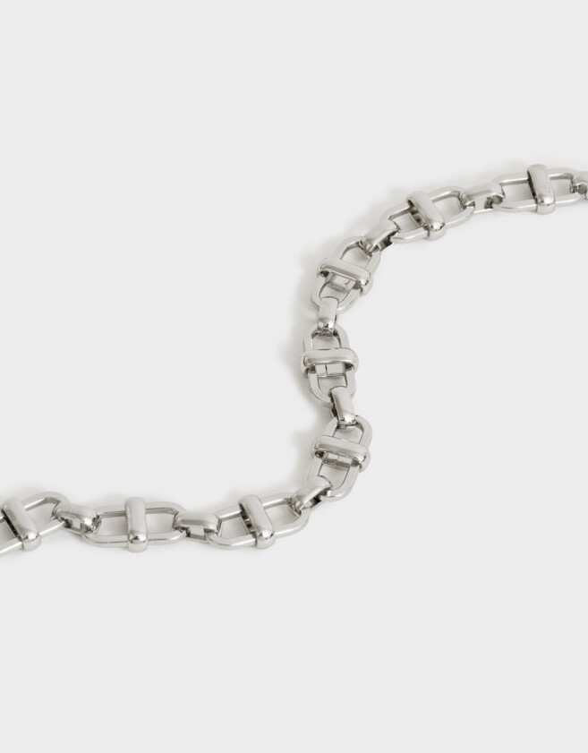 Pulseras Flexibles De metal Pulsera Flexible De Metal Eslabones - Plateado