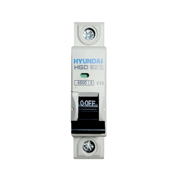 Llave térmica HGD63S din 1P 16A 4,5kA HY1116S