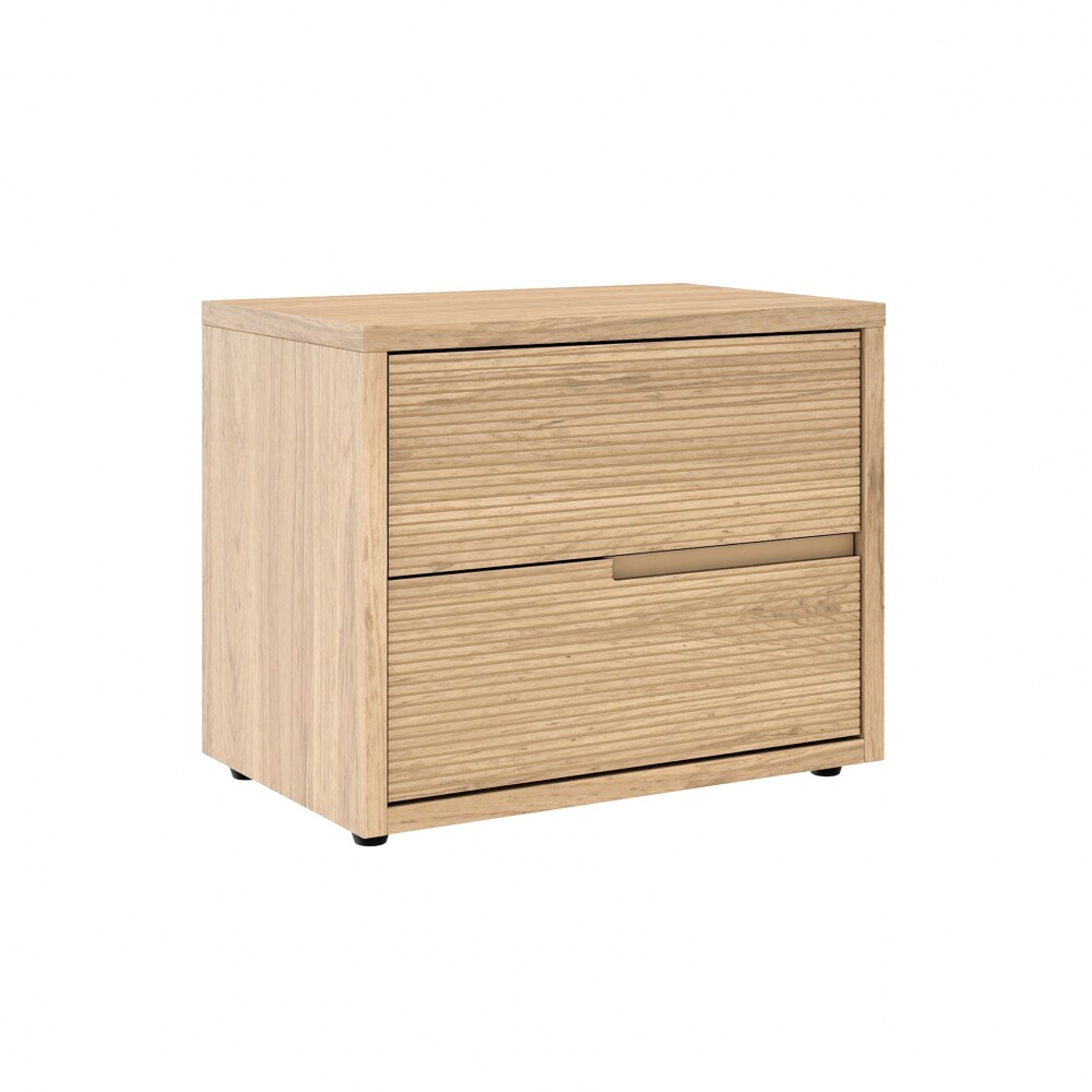 Mesa de Luz 2 cajones - Moderna Hanover Frizz