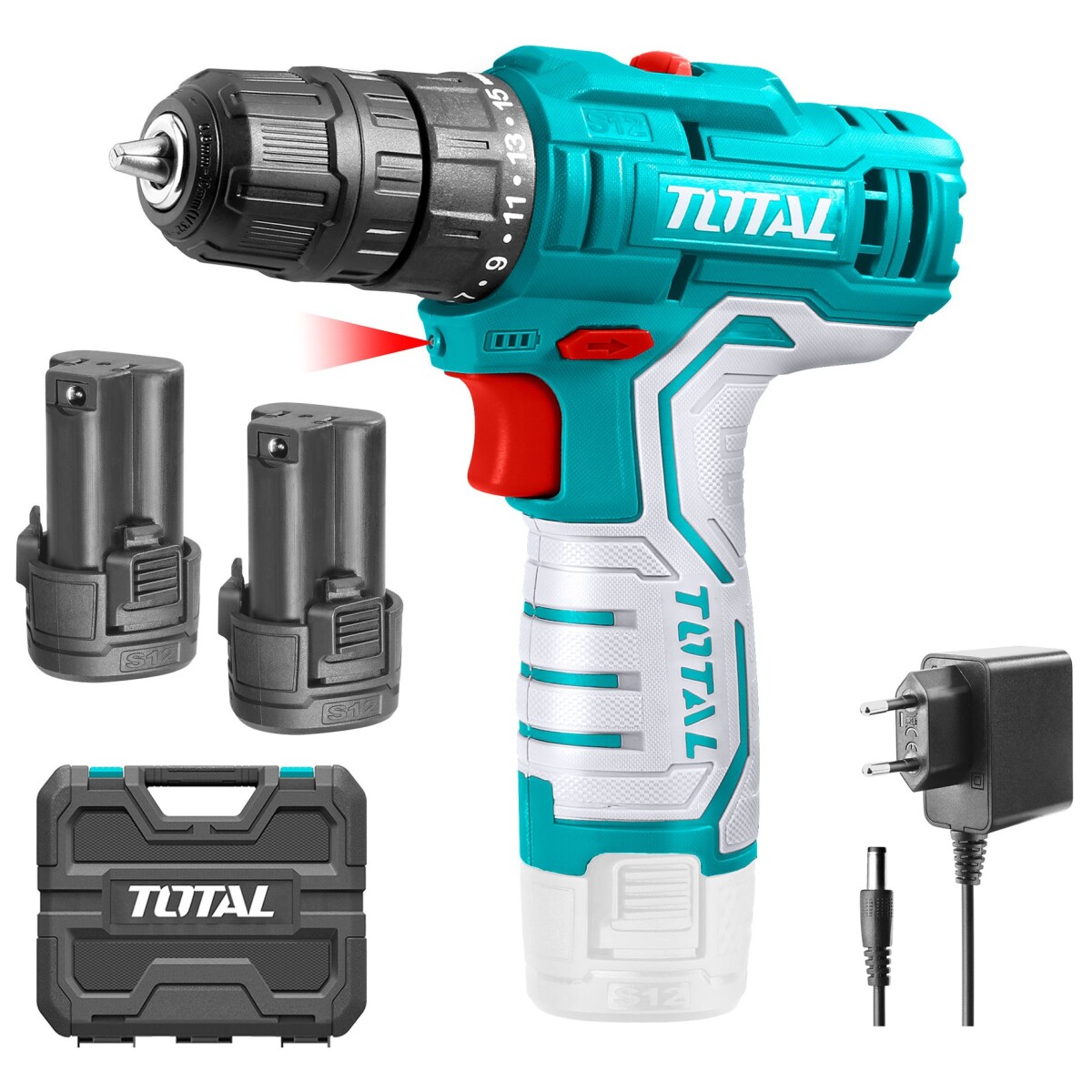 Atornillador Inalámbrico 12v - Doble Batería Y Maletín 