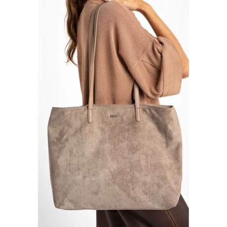 Travel Bag Gamuza Vegana Mocha