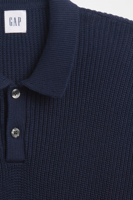 Buzo Tipo Polo Rib Hombre Tapestry Navy