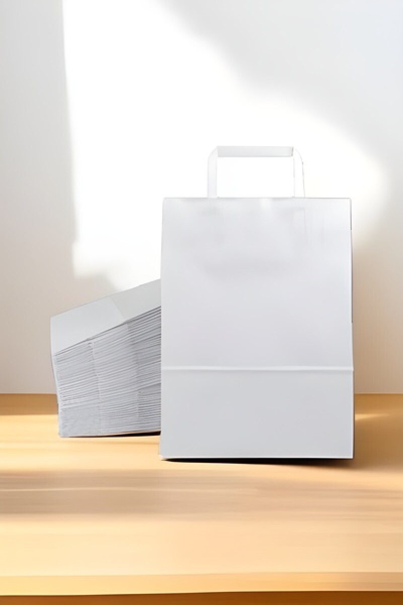 Pack x 200 - bolsa lisa 22x10x30 cm. - BLANCO 