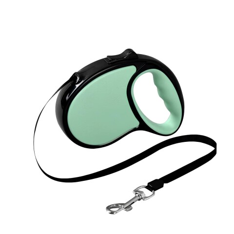 Correa Retractil Extensible 5 Mts Cinta Perro Mediano 15kg Variante Color Verde