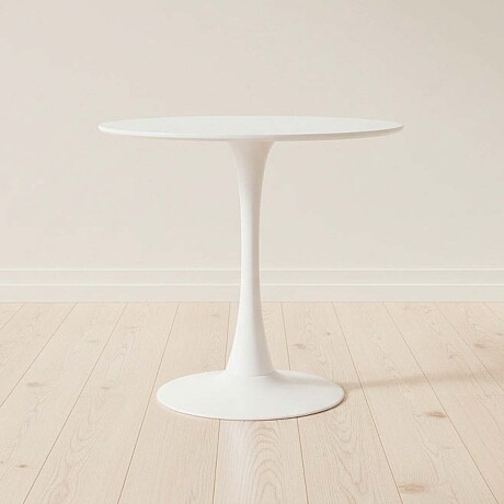 MESA DE COMEDOR MDF-Y-HIERRO BLANCO TULIP II