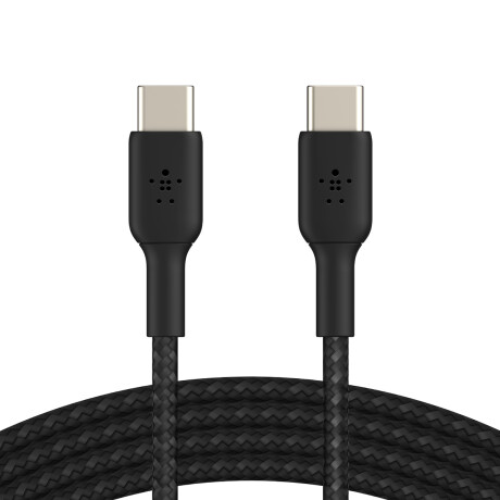 Cable reforzado usb-c a usb-c braided 1 metro belkin Negro