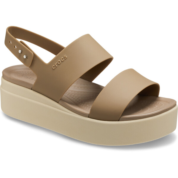 Sandalias Crocs Brooklyn Low Wedge Marrón