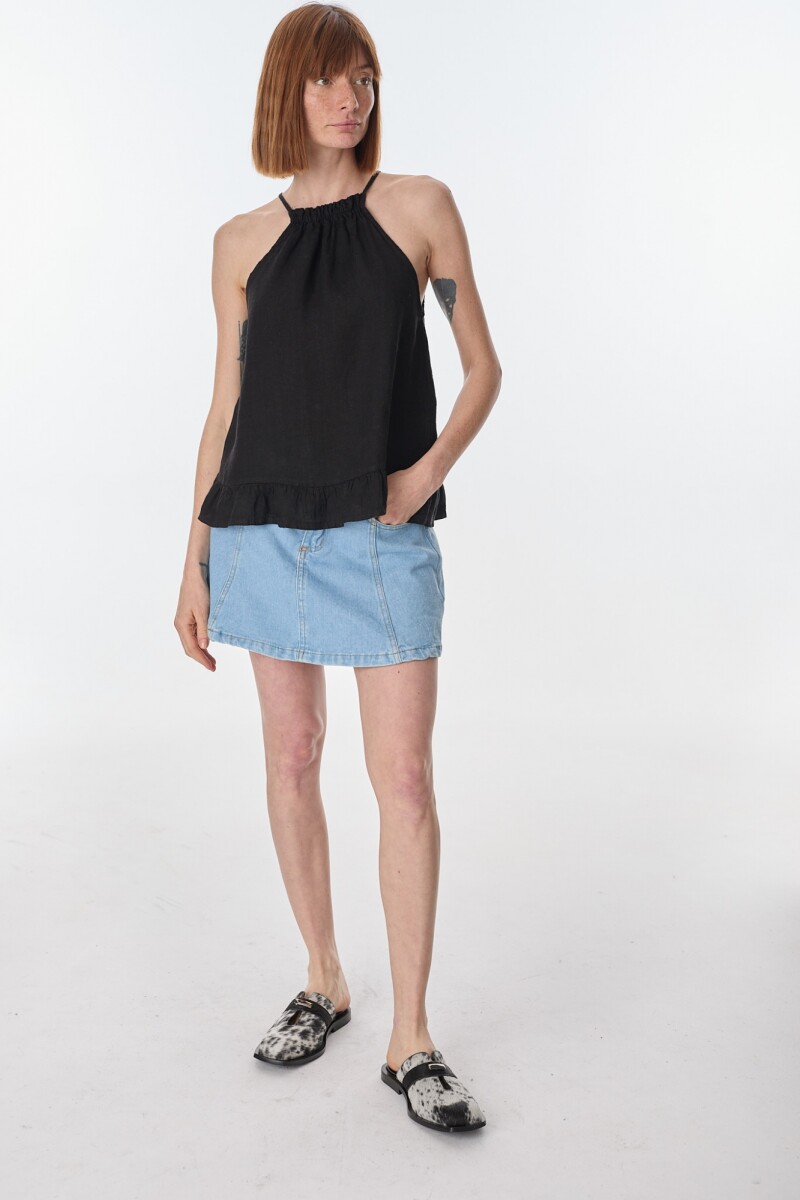 Musculosa Halter Negro