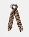 Skunzies Animal Print Scrunchie Con Lazo De Animal Print - Estampado Animal Print