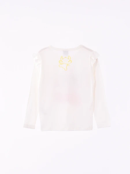 REMERA STITCH ANGEL OFF WHITE