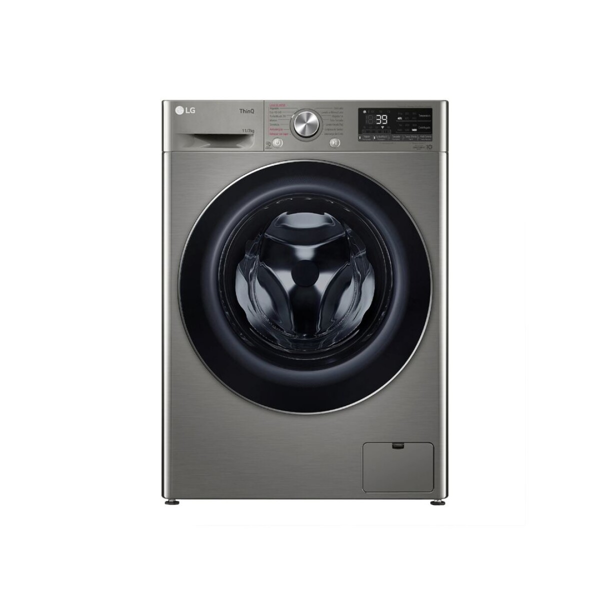 Lavasecarropas Carga Frontal Inox 11Kg - Modelo AI DD™ WD11PVC3S6 - Lg 
