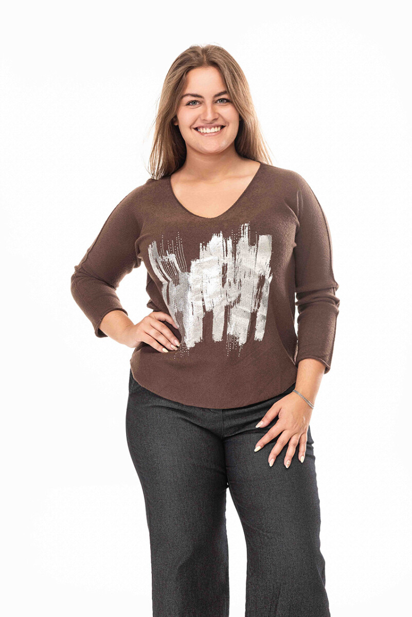 Sweater Madison - Marron 