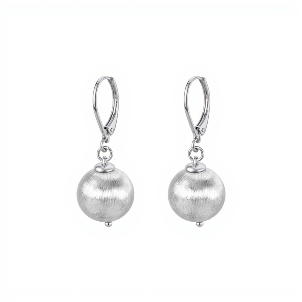 Caravanas Colgante Bola-Plata 925-Sin piedra-CA3871 - sinpiedra 