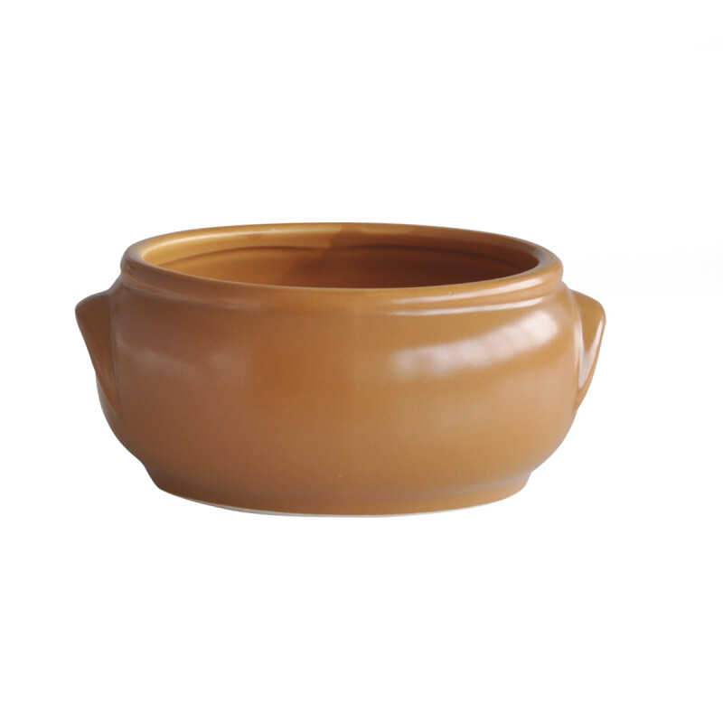 Cazuela con asas cerámica 600 ml D12X6,7H cm TERRACOTA