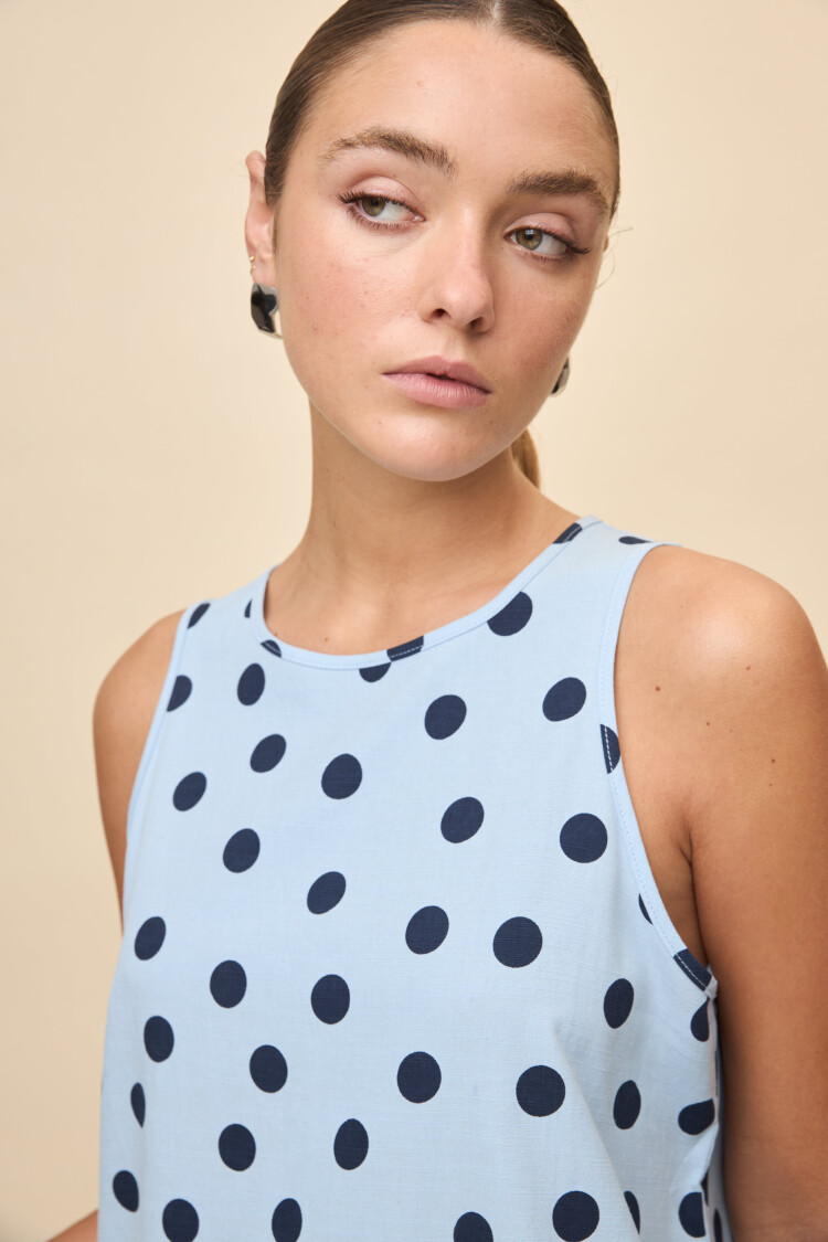 VESTIDO CRISTAL Celeste