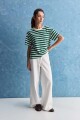 Remera Allie AMIATA rayada Verde